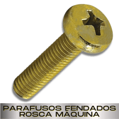 Parafusopar Fixadores e Componentes | Parafusos Fendados Rosca Máquina